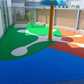 Thi công thảm cao su sân chơi EPDM
