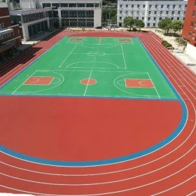 Thi công cao su đường chạy