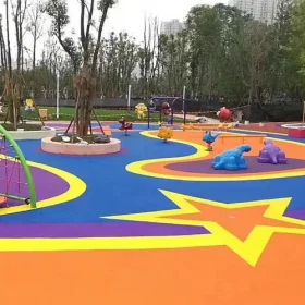 Thi công thảm cao su sân chơi EPDM